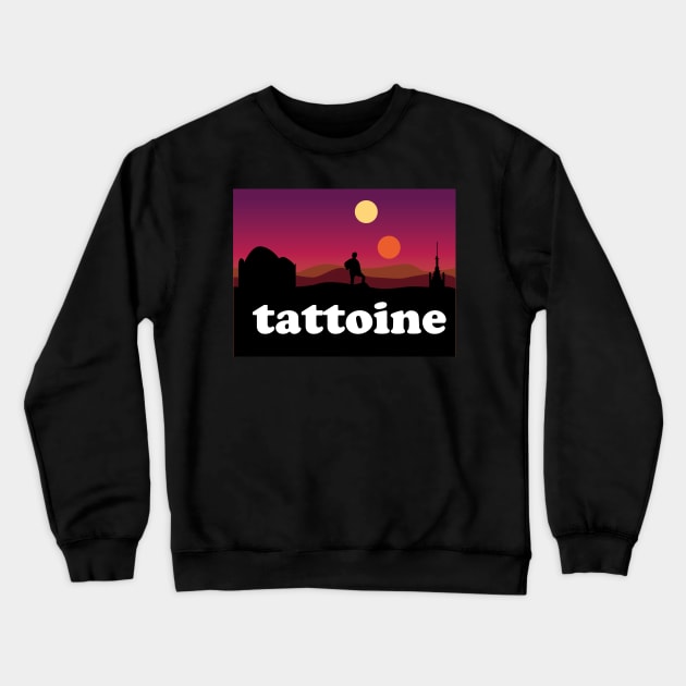 Tattoine Outdoor Tshirt Crewneck Sweatshirt by ThomasH847